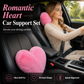 Heart Shaped Plush Car Headrest & Lumbar Support Pillow