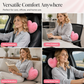Heart Shaped Plush Car Headrest & Lumbar Support Pillow