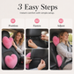 Heart Shaped Plush Car Headrest & Lumbar Support Pillow