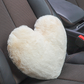 Heart Shaped Plush Car Headrest & Lumbar Support Pillow