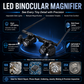 Binocular Magnifier Glasses with Light