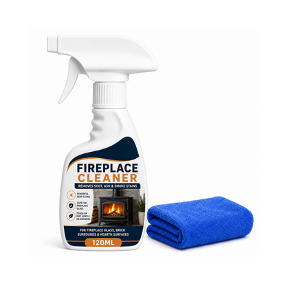 Fireplace Cleaner Spray with Towel