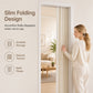 Drill-Free Folding Door Curtain with Adhesive Slide Track