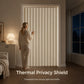 Drill-Free Folding Door Curtain with Adhesive Slide Track