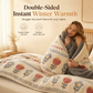 📢📢50% OFF !! ⏰Double-Sided Sherpa Fleece Comforter – Thick Warm Winter Quilt, Soft Velvet Feel | Cozy Bedroom Bedding for Ultimate Comfort❄️