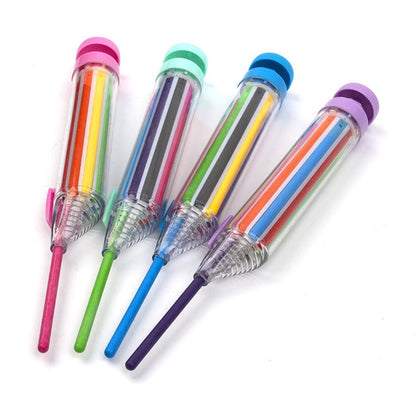 🌈 Last Day Special Price £5.99! 🎨Buy 1 Get 1 Free🎁8-colour push-button coloured pencils, free from any chemical ingredients