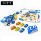 Kids Remote Control Dinosaur Toy Car with 6 Mini Cars