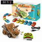 Kids Remote Control Dinosaur Toy Car with 6 Mini Cars