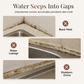Transparent Waterproof and Moldproof Kitchen Caulk Tape Residue Free Single Sided Adhesive Sealing Strip for Wall Corners