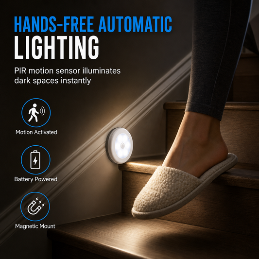 Battery Operated 6 LED Motion Sensor Night Light
