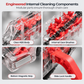 Transparent Bicycle Chain Cleaner Tool for Degreasing and Maintenance
