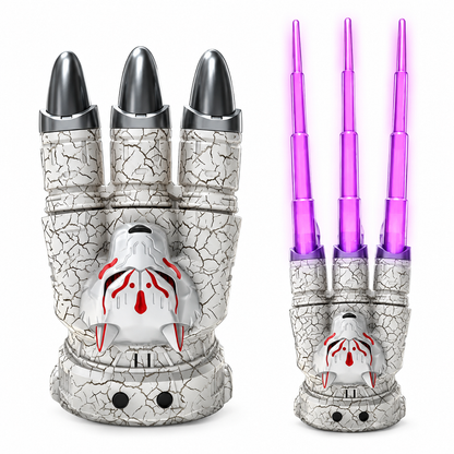 Retractable Light Up Flame Claws Toy with LED Light Effects