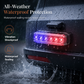 Universal Solar LED Warning Light for Cars and Motorcycles