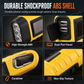 Portable Hand Crank and Solar Powered Flashlight