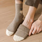 Vintage Style Faux Wool Socks with Thick Terry Lining