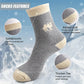 Vintage Style Faux Wool Socks with Thick Terry Lining