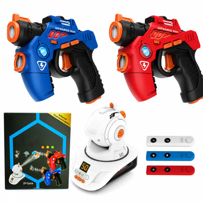 🔥50% OFF NOW! Kids Laser Tag Set with target projection, team mode, lights & sounds, active screen-free play 🎯🔫✨✅💥