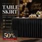 Pleated Table Skirt for Events