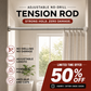 🔧 50% OFF NOW! 📏 Adjustable No-Drill Tension Rod – Tool-free install, strong grip & versatile – Creates instant storage anywhere, anytime 🏠
