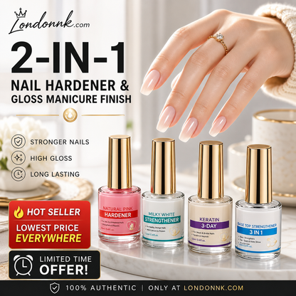 💜💅Last Day-Buy 3 Get 5 Free：Only 3.99 per bottle!!!✨Lilac Glossy Mirror Nail Strengthener
